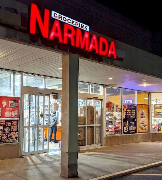 Narmada Groceries storefront