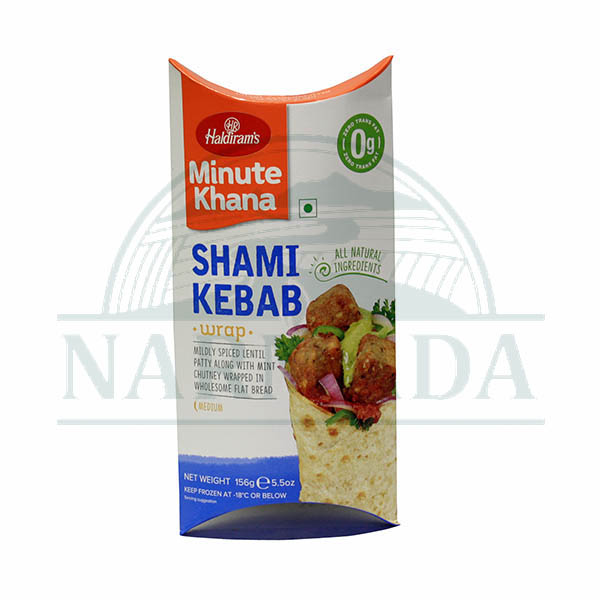 HALDIRAM DESI WRAPS SHAMI KEBAB 5.5OZ