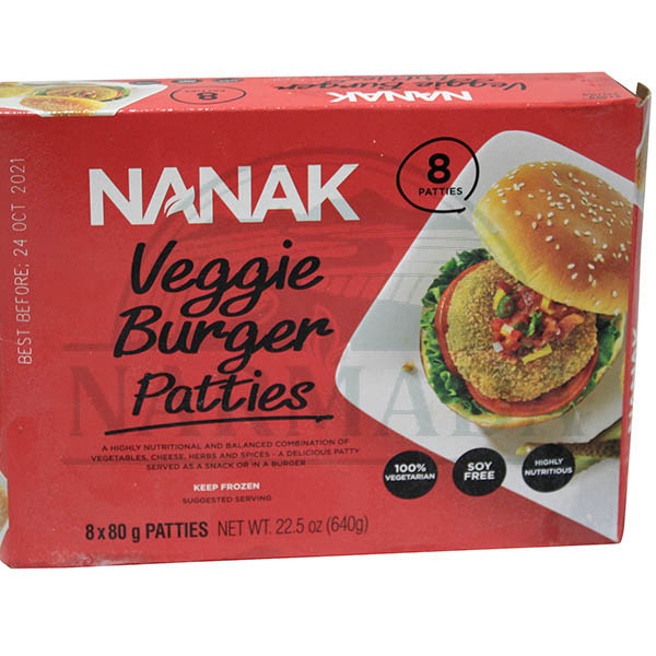 NANAK VEGGIE BURGER PATTIES8PC