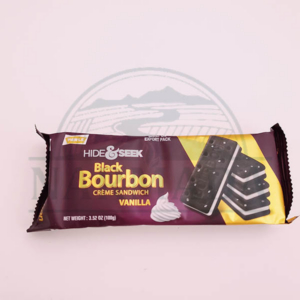 HIDE & SEEK BLACK BOURBON VANILLA 100G