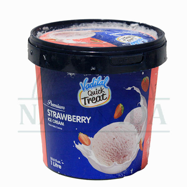 VADILAL STRAWBERRY ICE CREAM 1 LITER