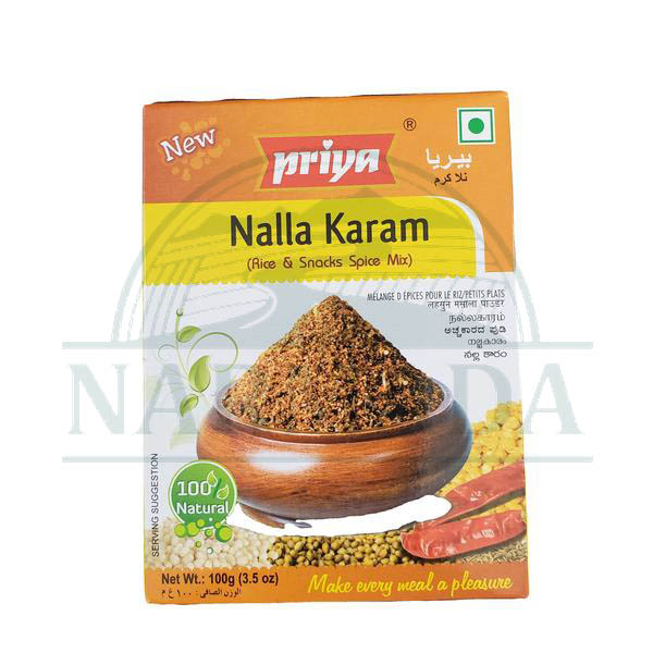 PRIYA NALLA KARAM 100G