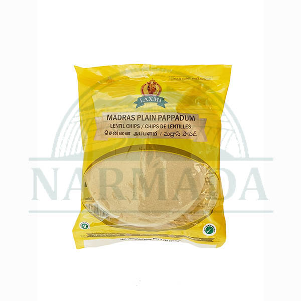 LXM YELLOW MADRAS PLAIN PAPPADUM 7OZ