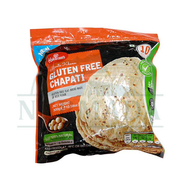 HALDIRAM GLUTEN FREE CHAPATI 10PC 10OZ