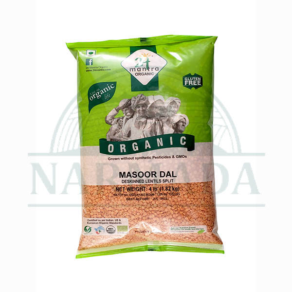 24MANTRA ORGANIC MASOOR DAL 4LB