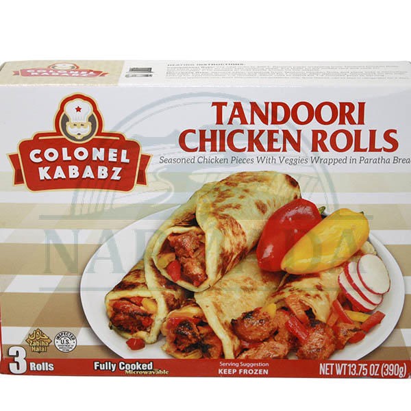 COLONEL KABABZ TANDOORI CHICKEN ROLLS 13OZ