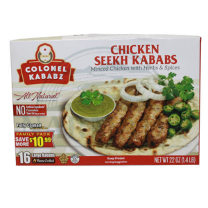COLONEL KABABZ CHICKEN SEEKH KABABS 22OZ