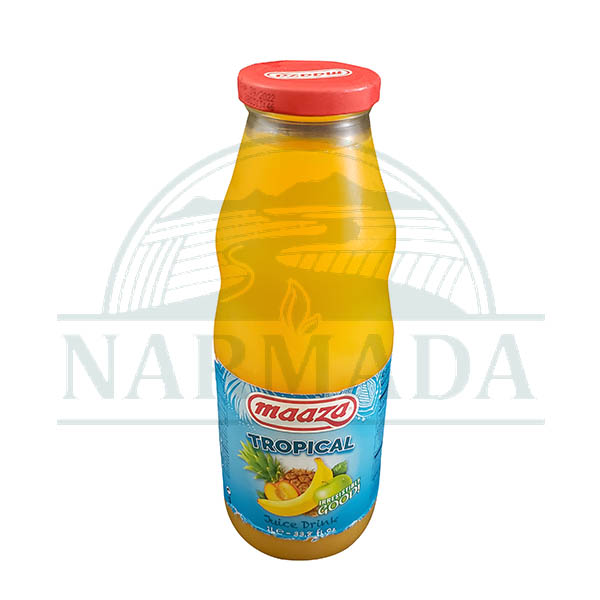 MAAZA TROPICAL 1LT GLASS BOT