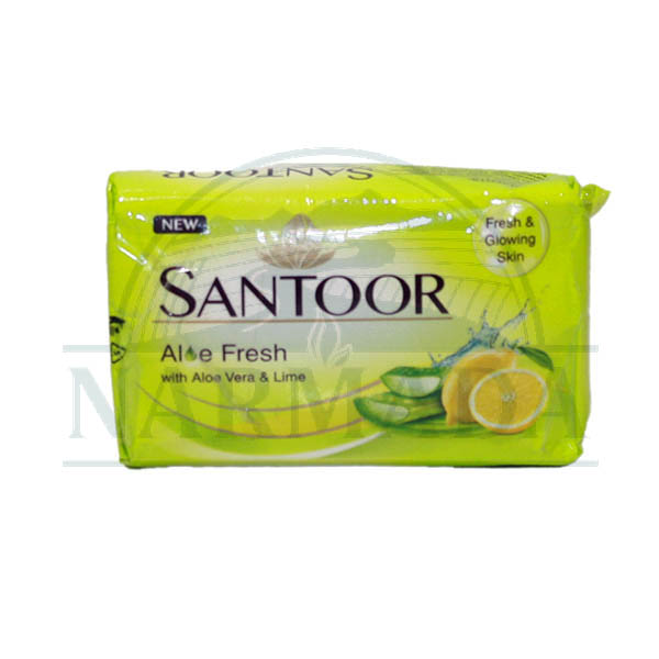 SANTOOR ALOE VERA LIME SOAP 100GM