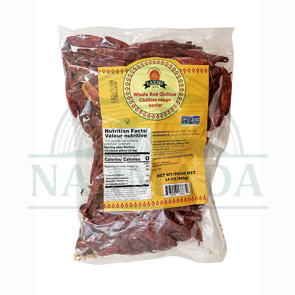 LAXMI RED CHILI WHOLE 400GM