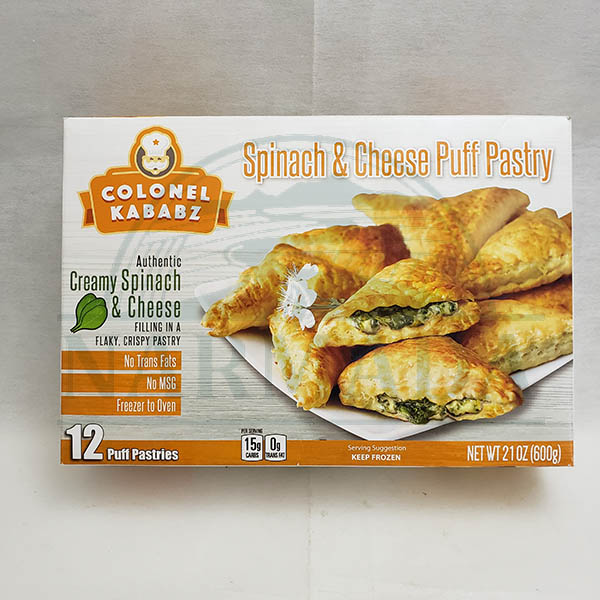 SPINACH and CHEESE OUFF PASTRY COLONEL KABABZ 600GM