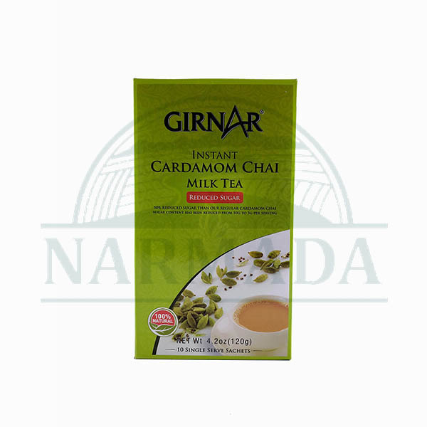 GIRNAR INSTANT CARDAMOM CHAI 220GM REDUCED SUGAR