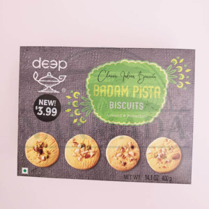 DP BADAM PISTA BISCUITS 400GM