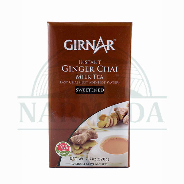 GIRNAR INSTANT GINGER CHAI MILK TEA 220GM 10 SACHETS