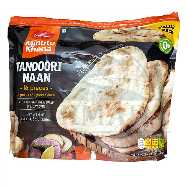 HALDIRAMS TANDOORI NAAN  2LB FP 16PC`