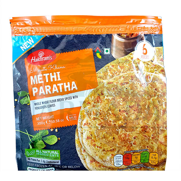 HALDIRAM METHI PARATHA 6PC 10z