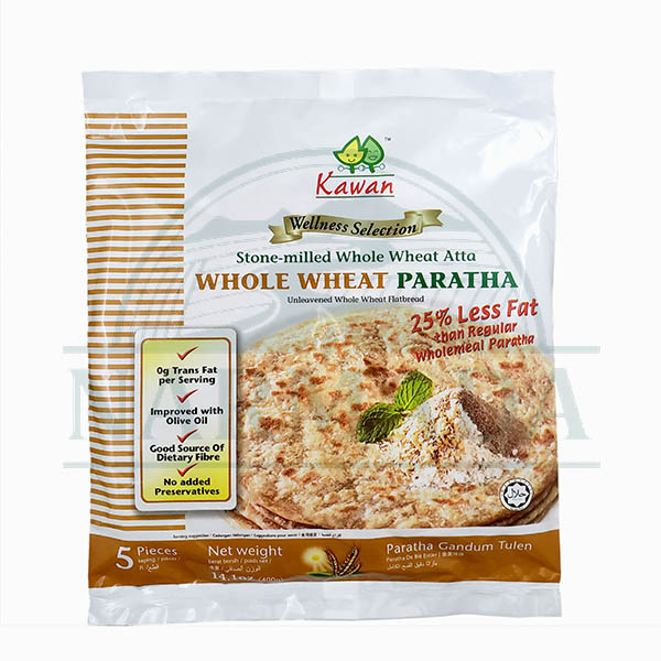 KAWAN  WH WHEAT PARATHA 5PC 14OZ