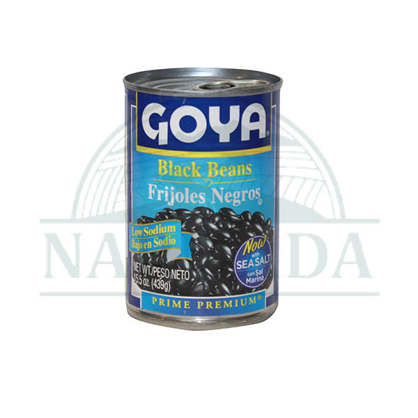 GOYA BLACK BEANS LOW SOD 15.5