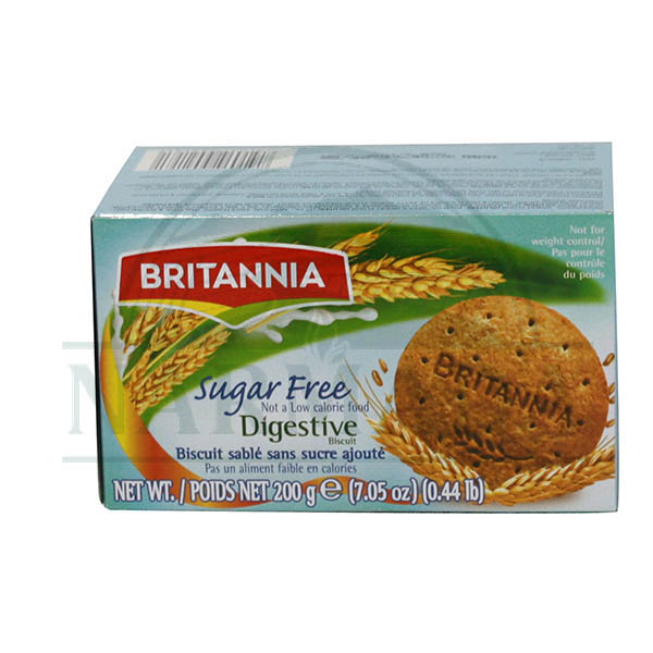 BRITANNIA SUGAR FREE DIGESTIVE 7 OZ