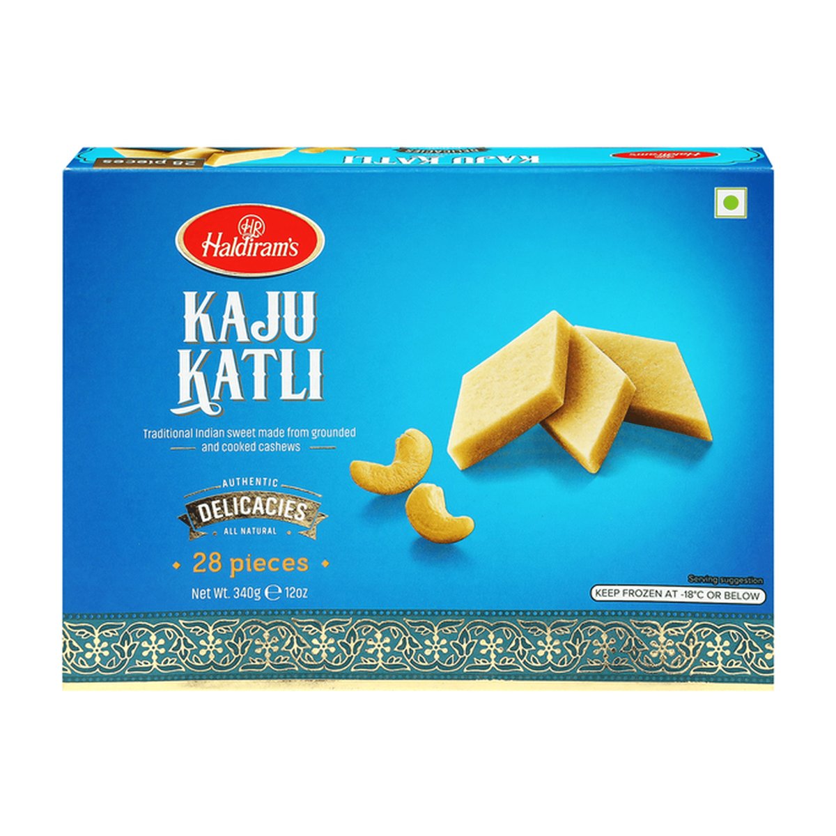 HALDIRAM FROZ KAJU KATLI 12 OZ - Image 1
