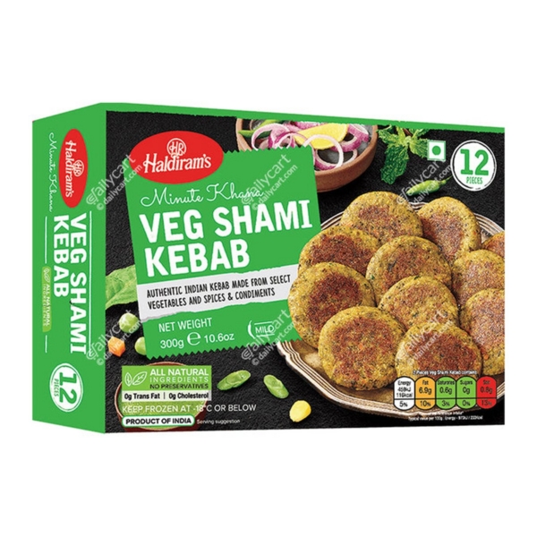 HALDIRAM  VEG SHAMI KEBAB 10.5OZ