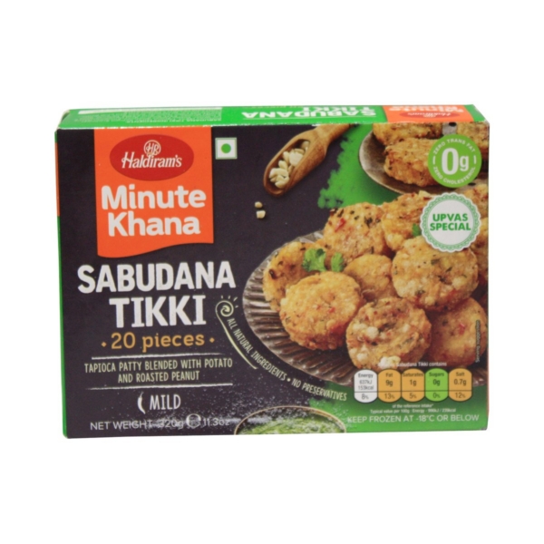 HALDIRAM SABUDANA TIKKI 11OZ
