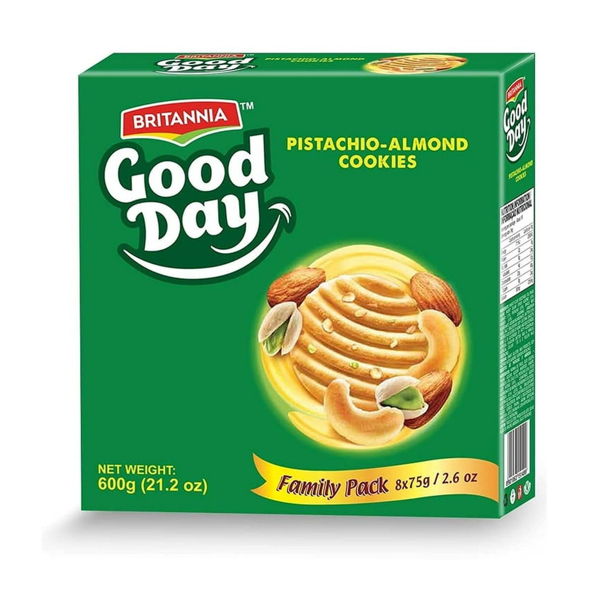 BRI GOOD DAY ALMOND PISTA FP 600 GM - Image 1