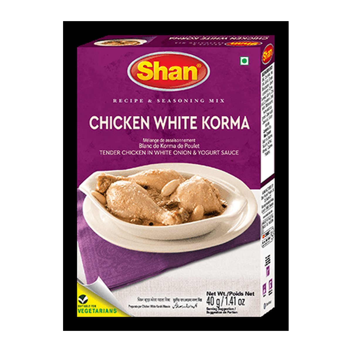 SHAN CHICKEN WHITE KORMA 40 G - Image 1