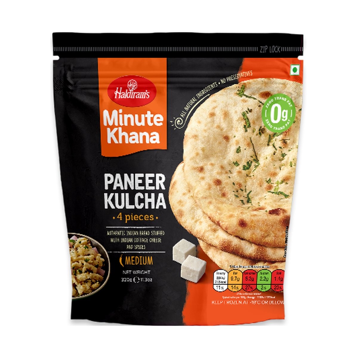 HALDIRAM PANEER KULCHA 11OZ - Image 1