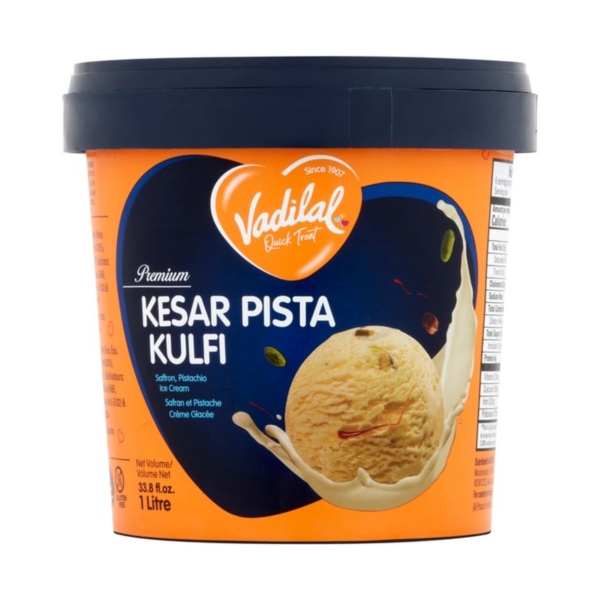 VADILAL KESAR PISTA KULFI 1LT ICE CREAM