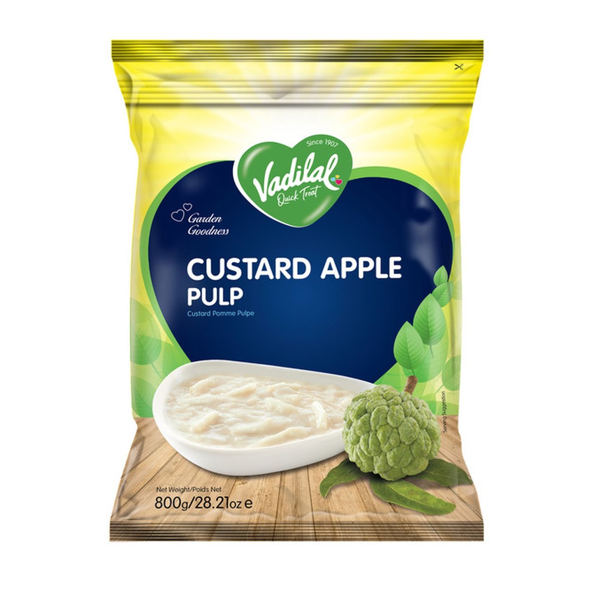 VADILAL CUSTARD APPLE PULP 28.21OZ - Image 1