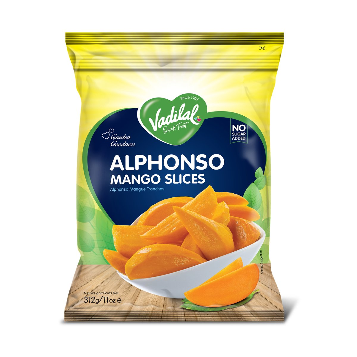 VADILAL ALPHONSO MANGO SLICES 11OZ - Image 1