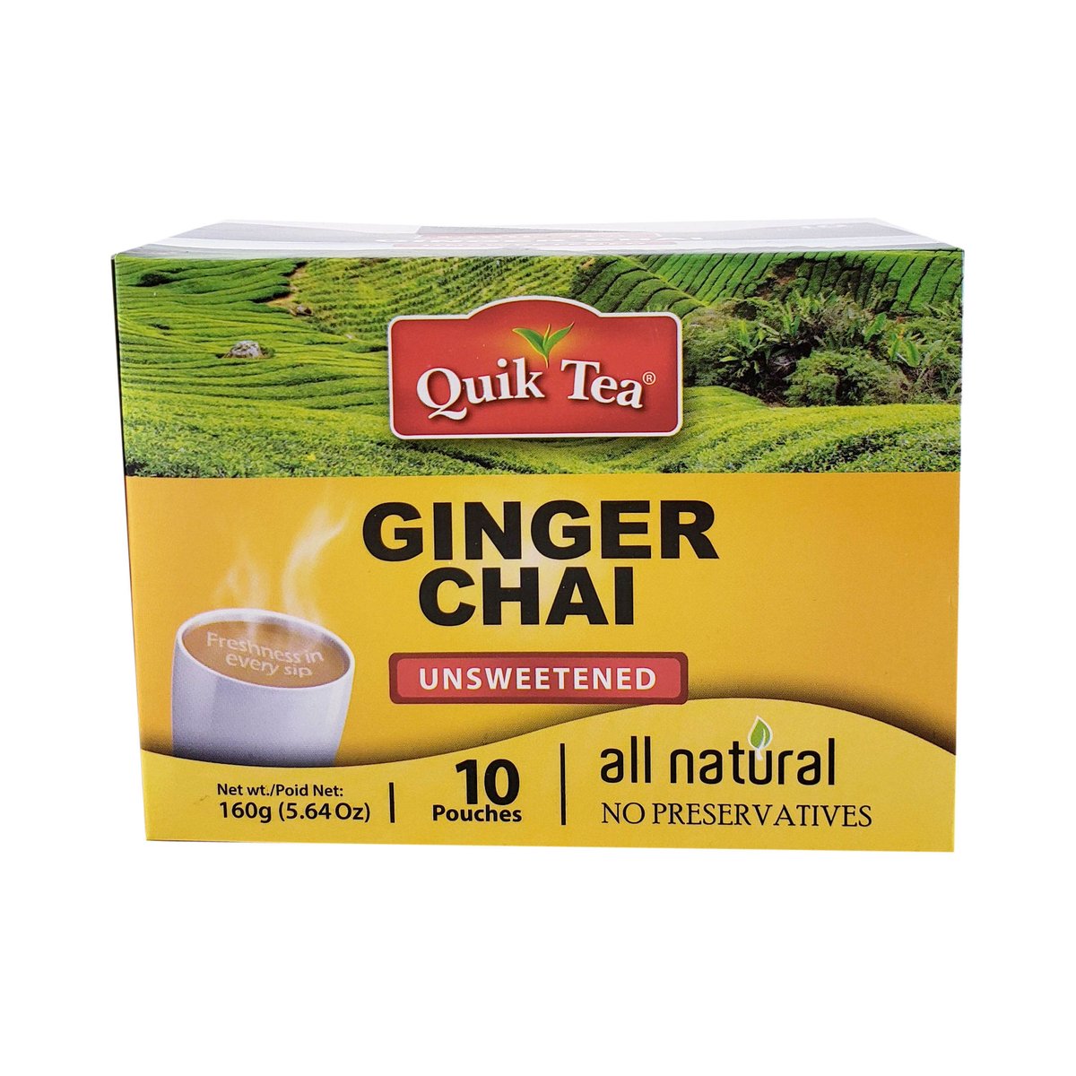 QUIK TEA GINGER UNSWEET 5.64OZ - Image 1