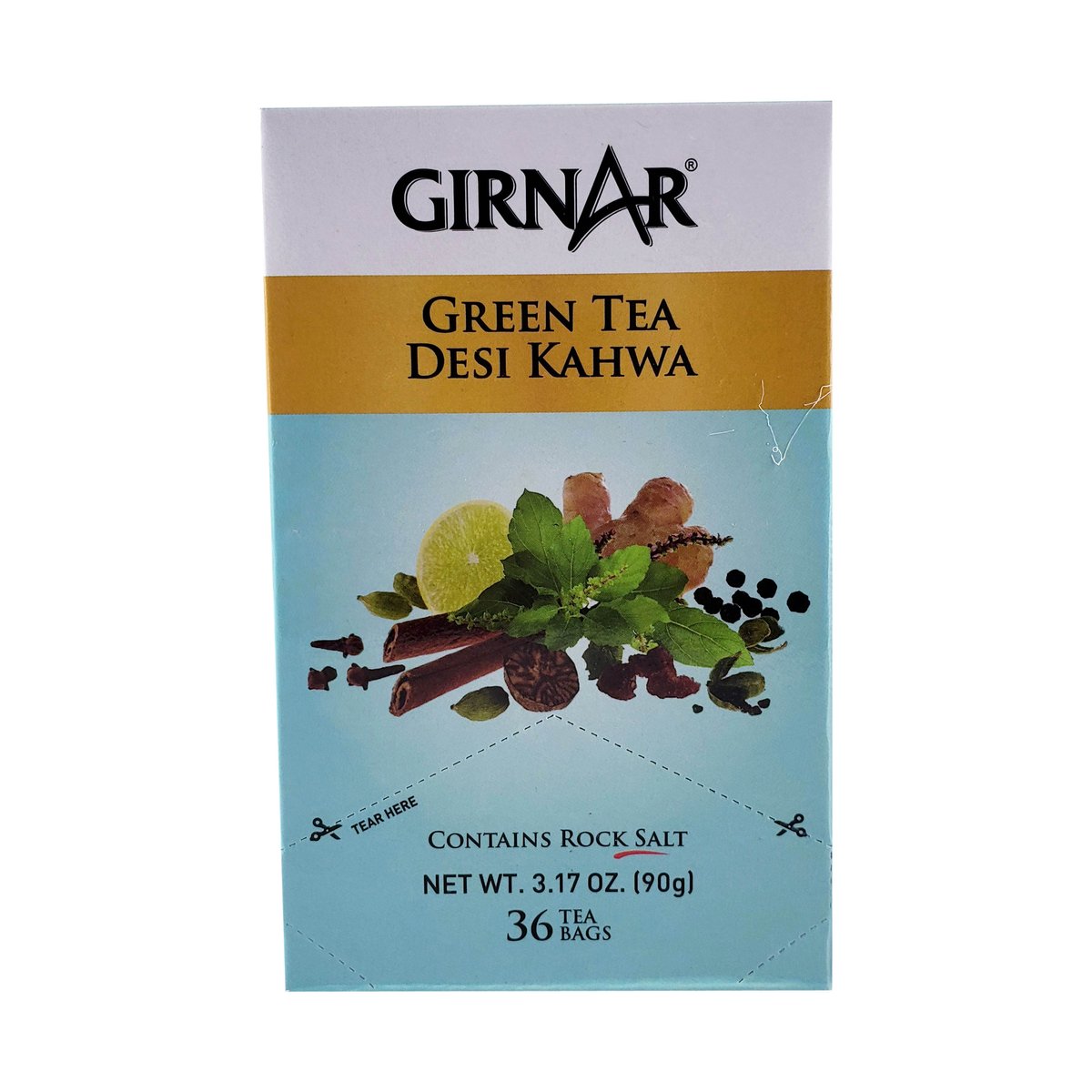 GIRNAR DETOX GREEN TEA 36 BAGS DESI KHAWA - Image 1