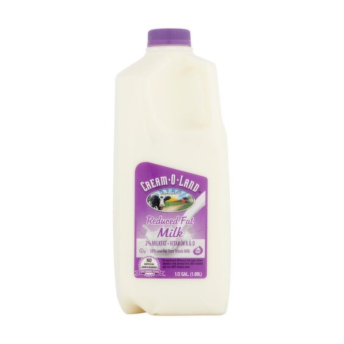 Milk 2% - Low Fat 0.5 Gallon Cream-O-Land - Image 1