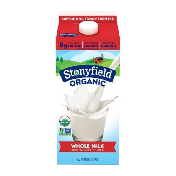 MILK ORGANIC STONYFIELD WHOLE