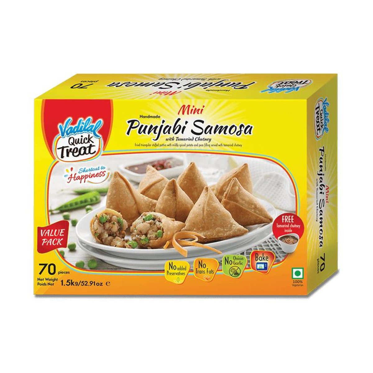 VADILAL PUNJABI SAMOSA 20 PIECE - Image 1