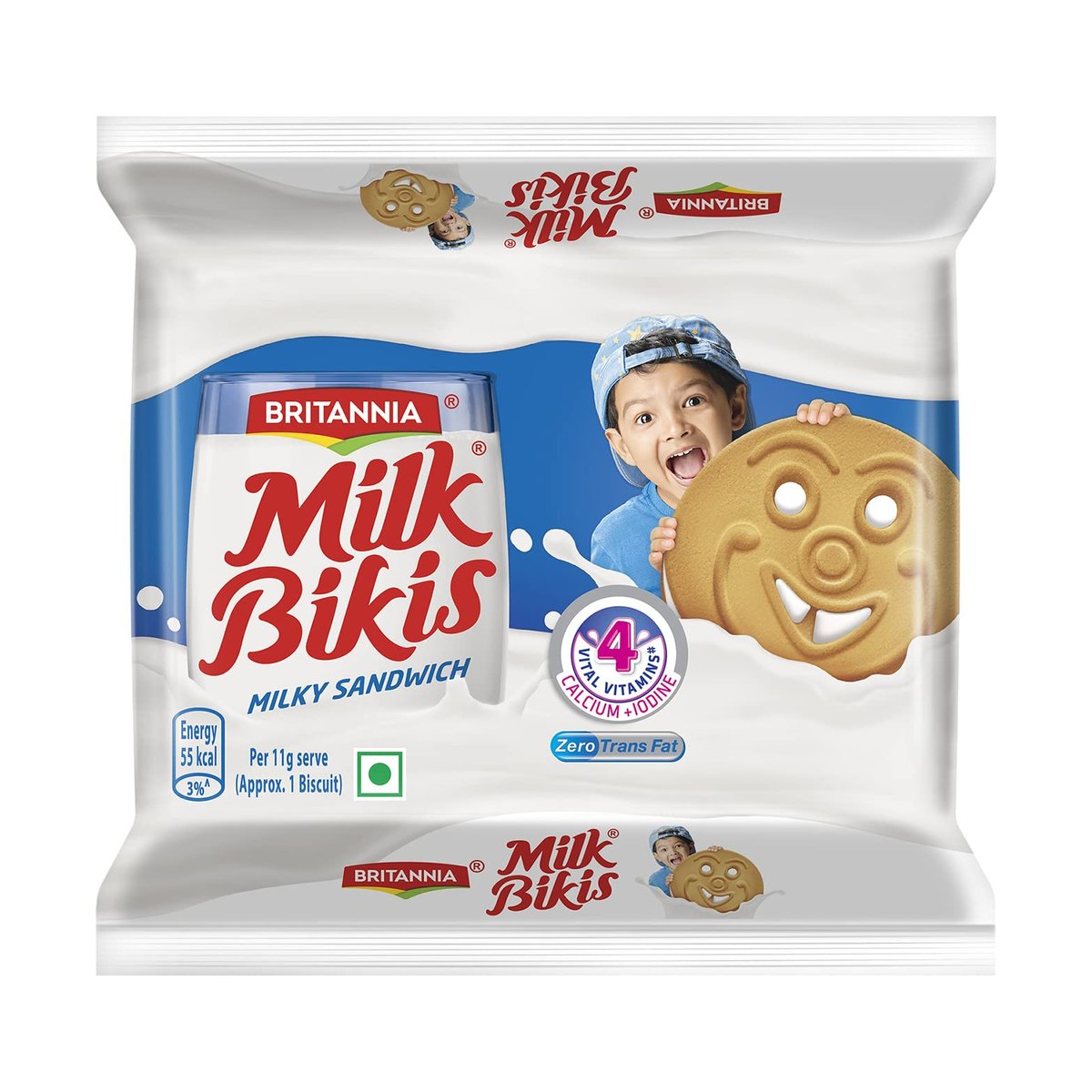 BRITANNIA MILK BIKIS SANDWICH BISC - Image 1
