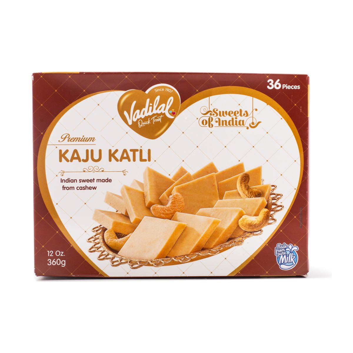 VADILAL KAJU KATLI 12OZ - Image 1