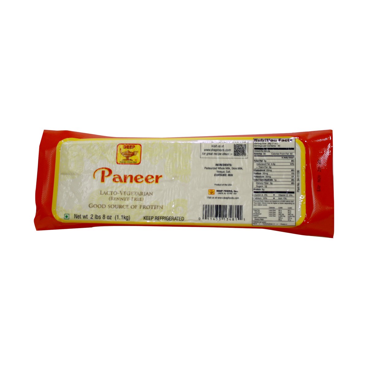 DEEP TAWA PANEER KATI ROLL 7OZ - Image 1