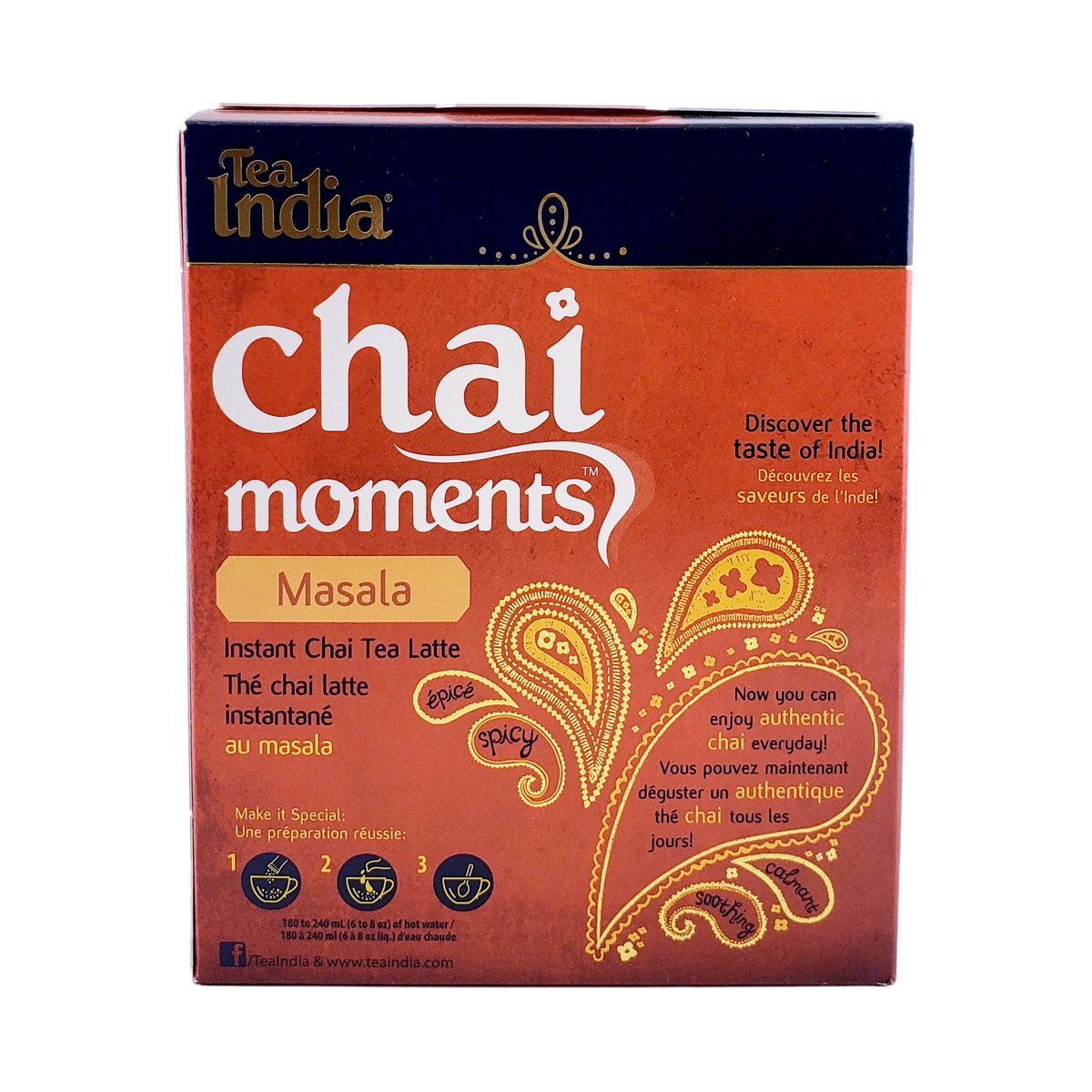 TEA INDIA CHAI MOMENTS INSTANT CHAI MASALA 224G - Image 1