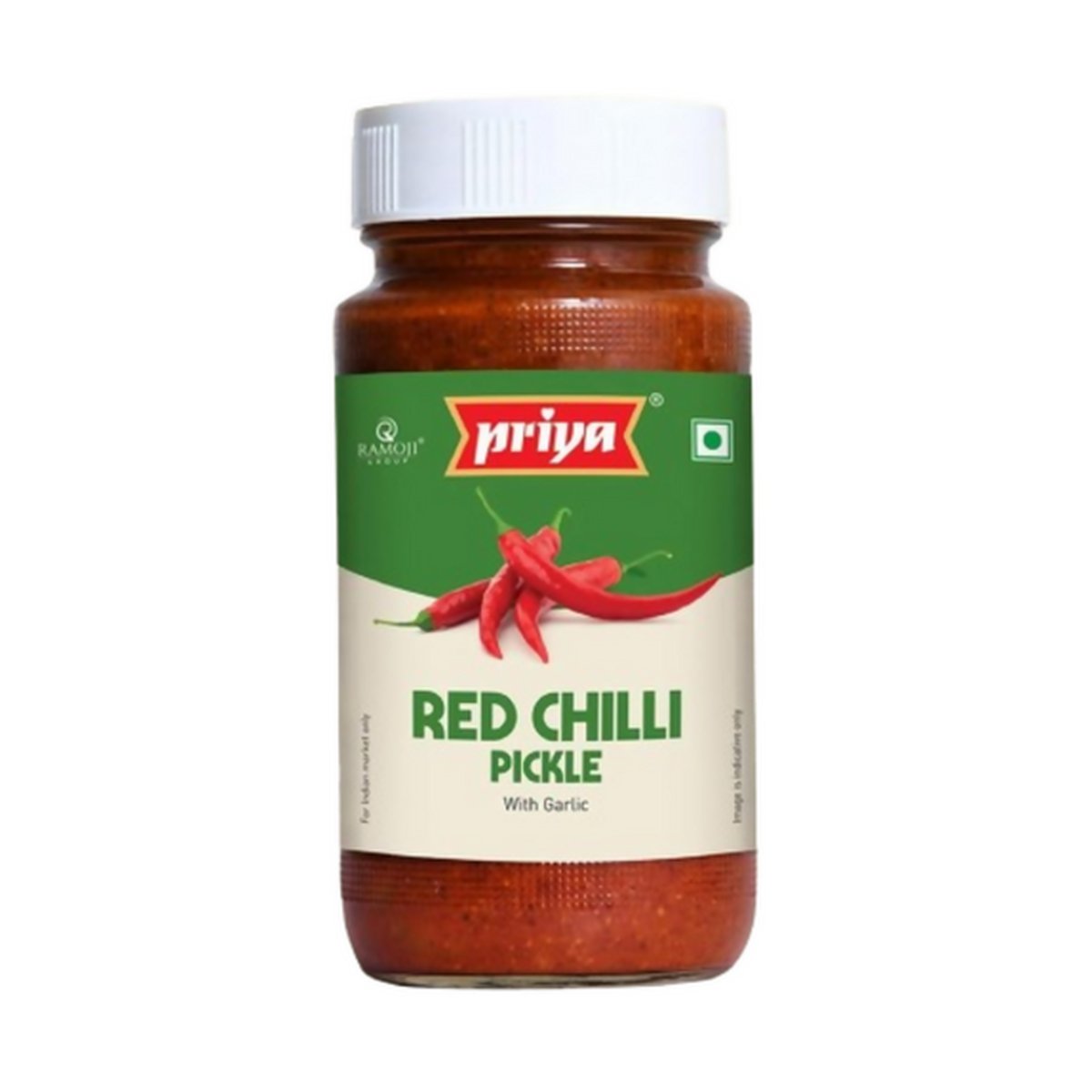 PRIYA RED CHILLI PKL no garlic 300gm - Image 1