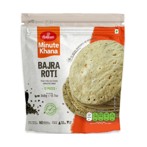 HALDIRAM BAJRA ROTI 12PC 12OZ