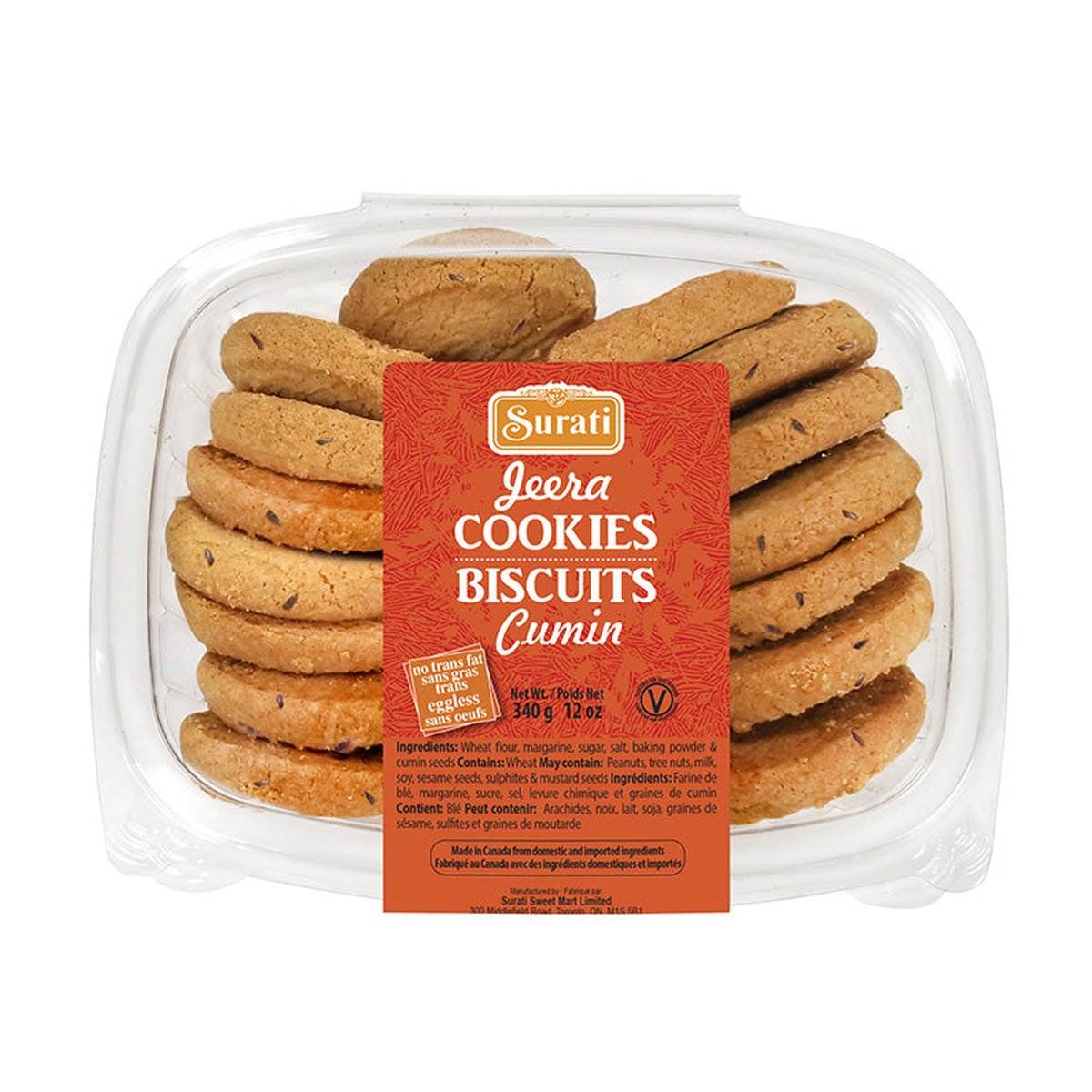 SURATI JEERA COOKIES 340GM - Image 1