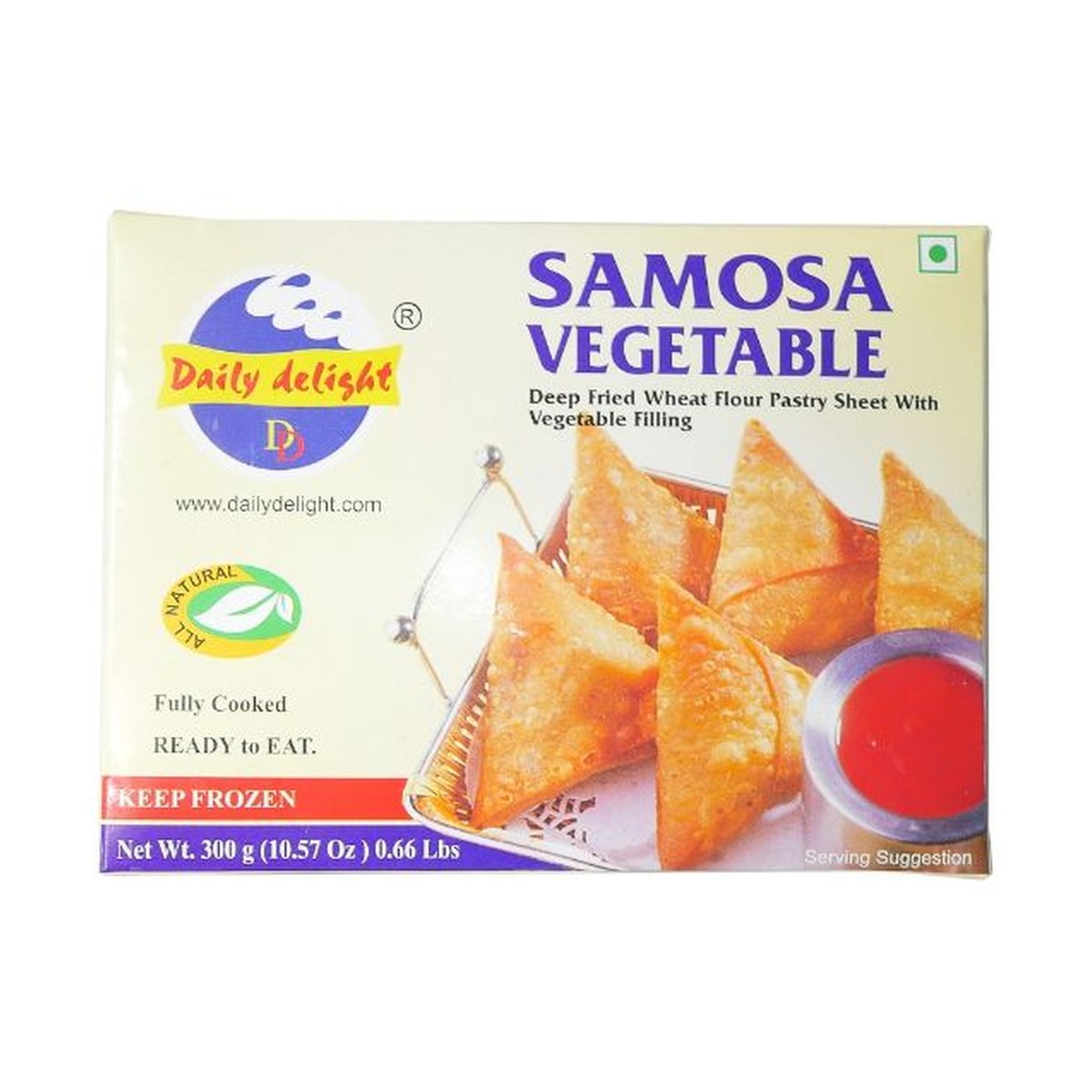 DAILY DELIGHT VEGETABLE SAMOSA 300G - Image 1