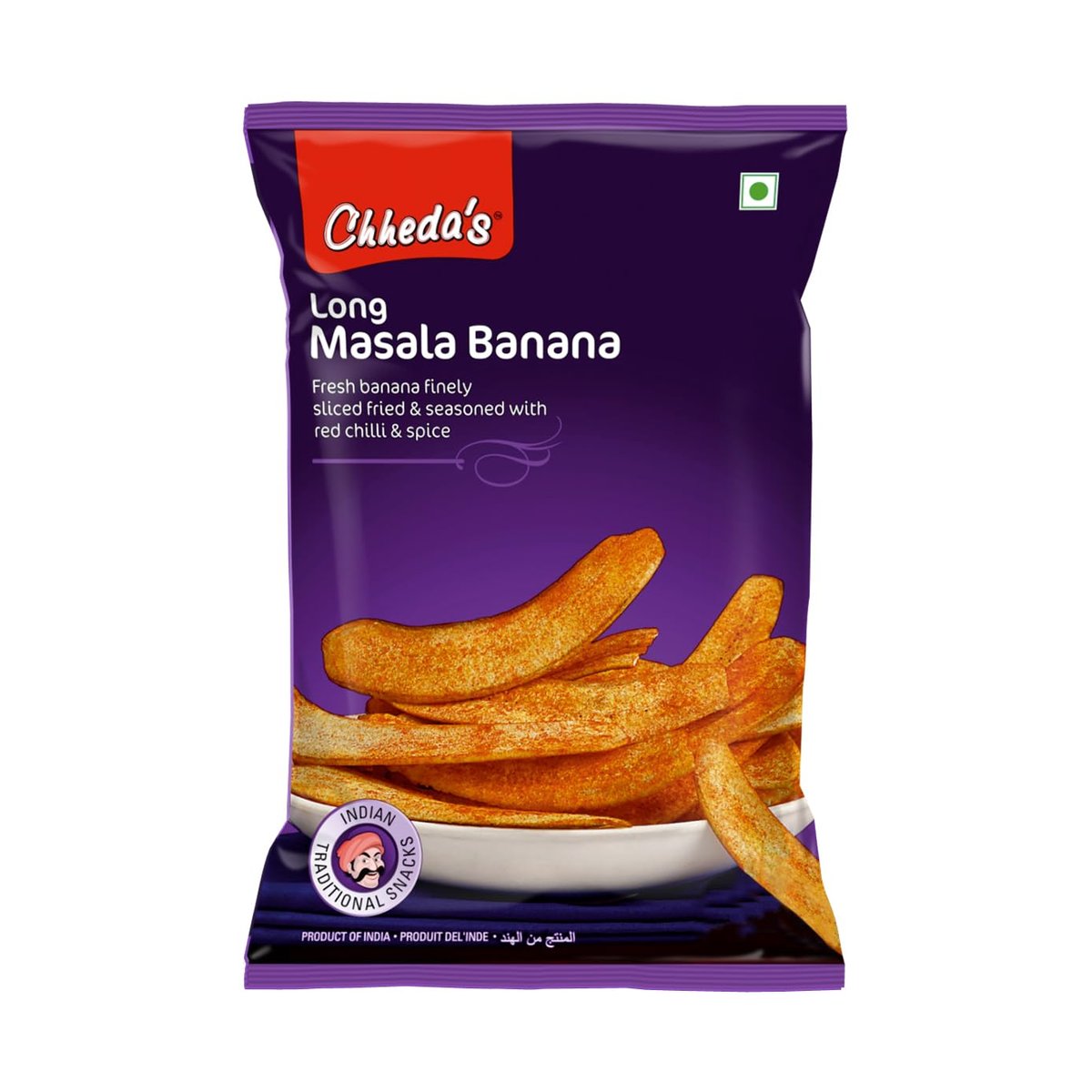 CHEDDA LONG MASALA BANANA CHIPS 6OZ - Image 1