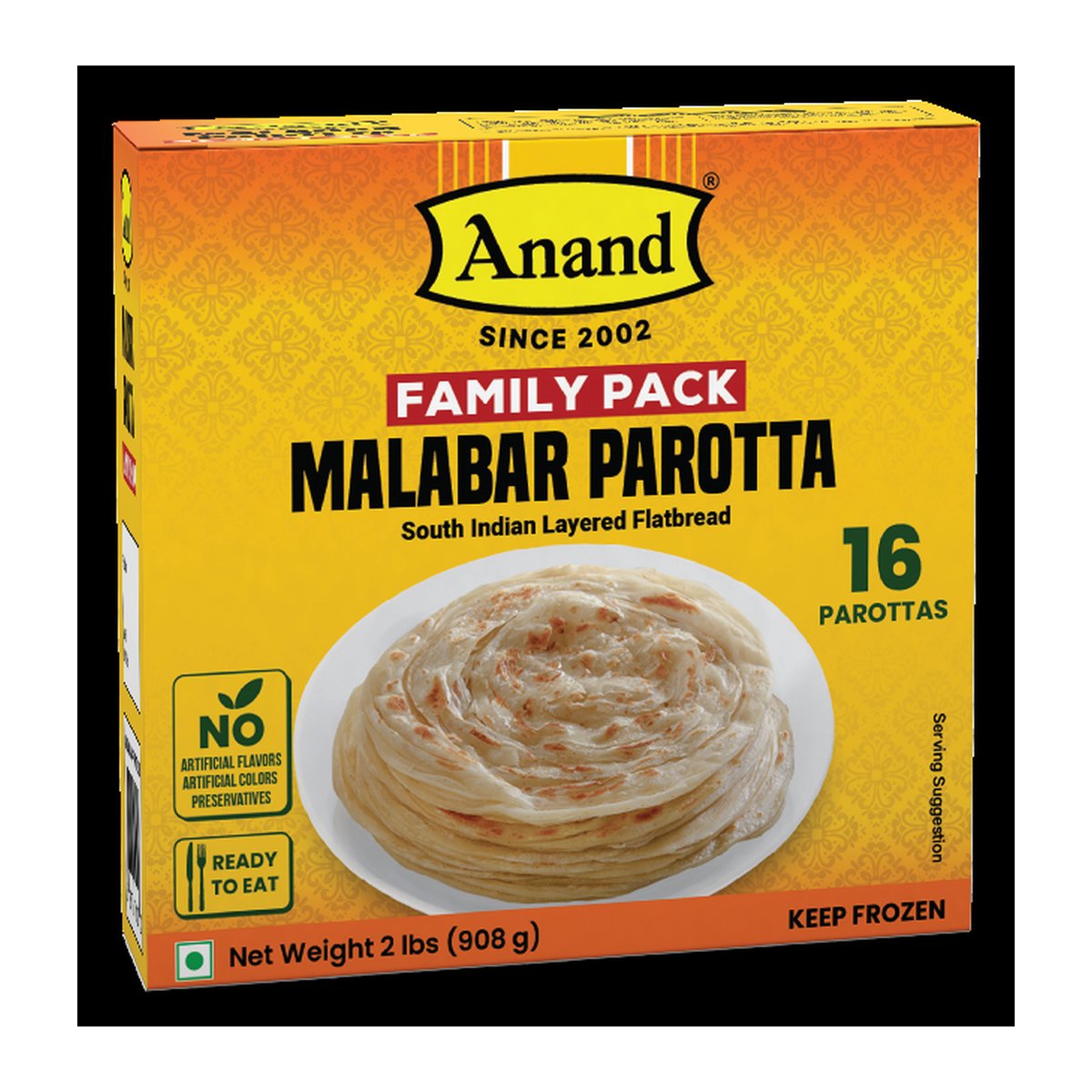 ANAND MALABAR POROTTA 1LB - Image 1