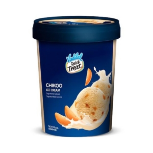 VADILAL CHIKOO ICE CREAM 1LT