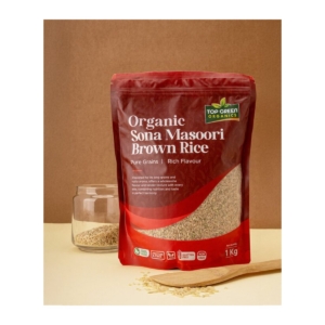 ORGANIC SONAMSR BROWN RICE 1KG 24M