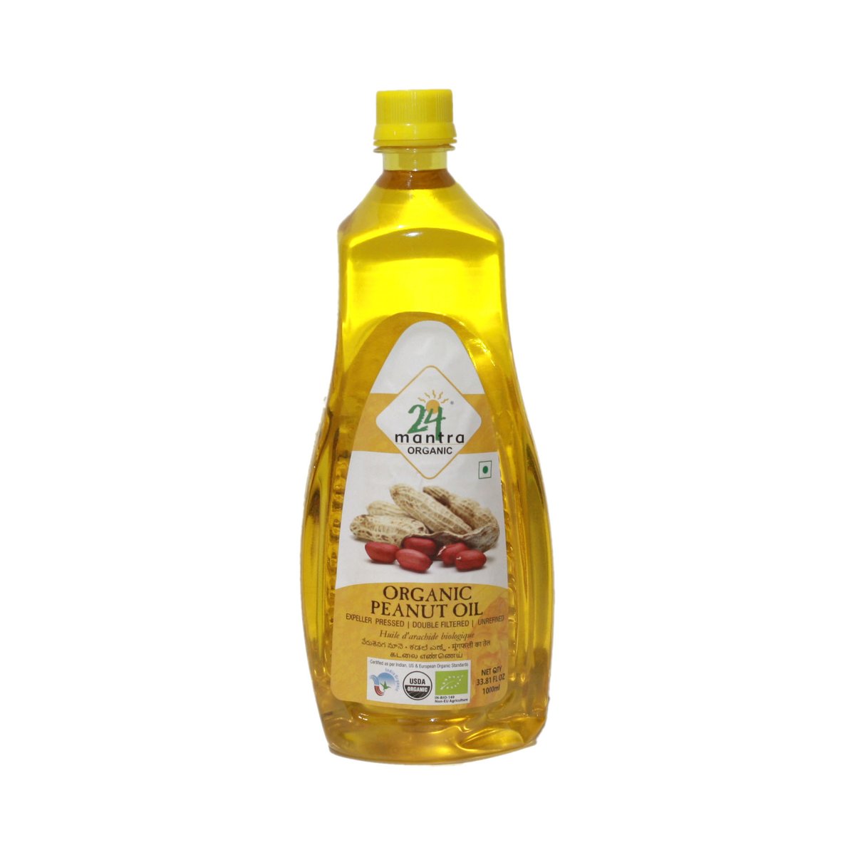 24MNTR ORG PEANUT OIL 1L - Image 1